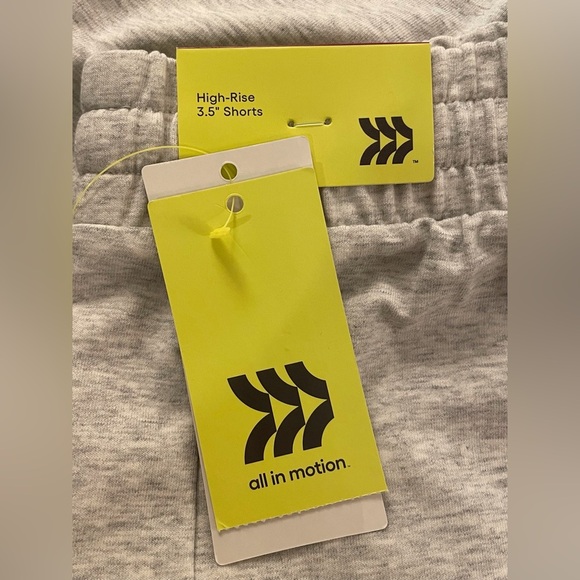 All In Motion High Rise French Terry Shorts Plus Size XXL Gray - Picture 10 of 13